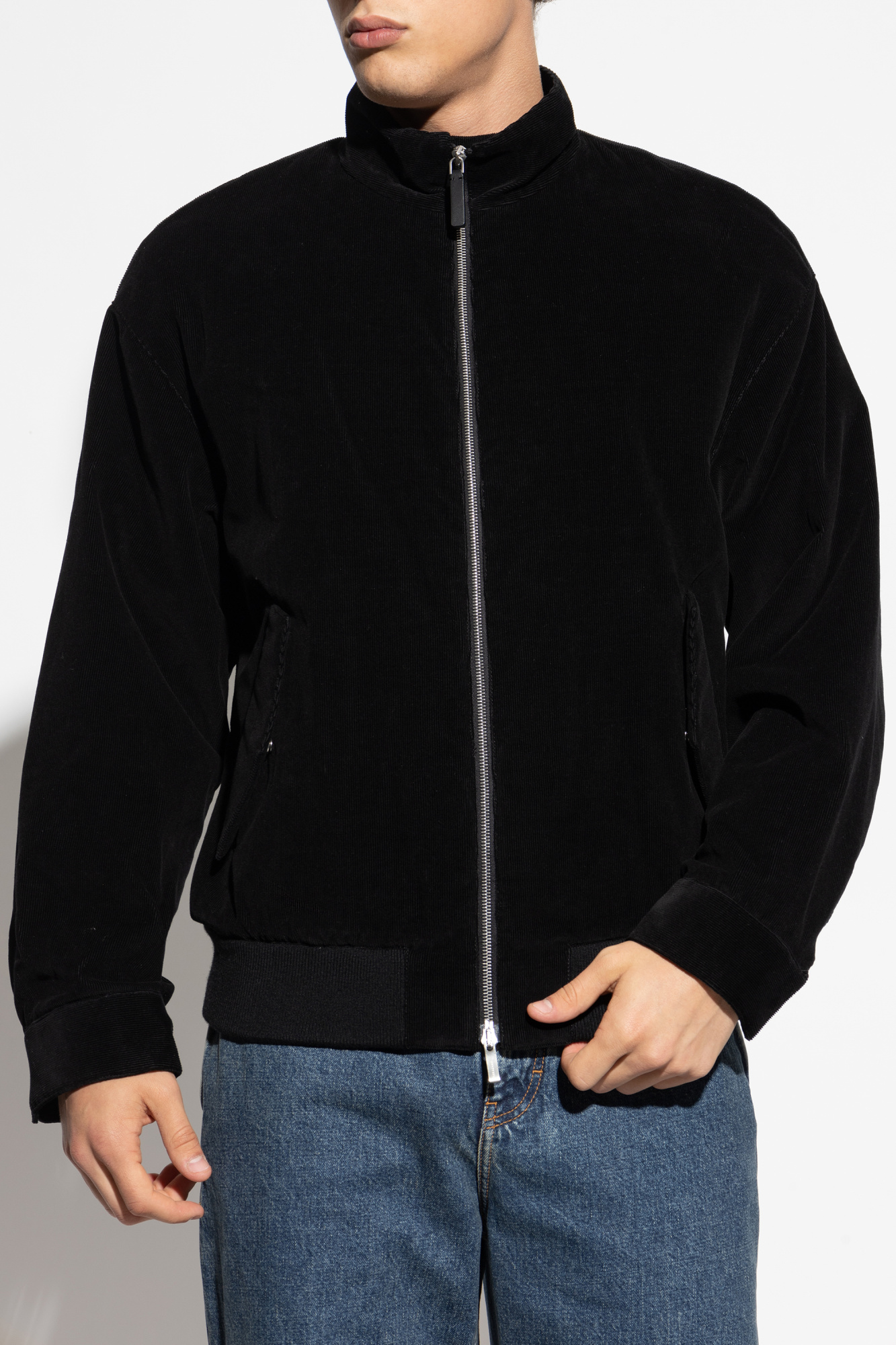 ジャケット・アウター sansangear corduroy jacket black sansangear corduroy jacket black